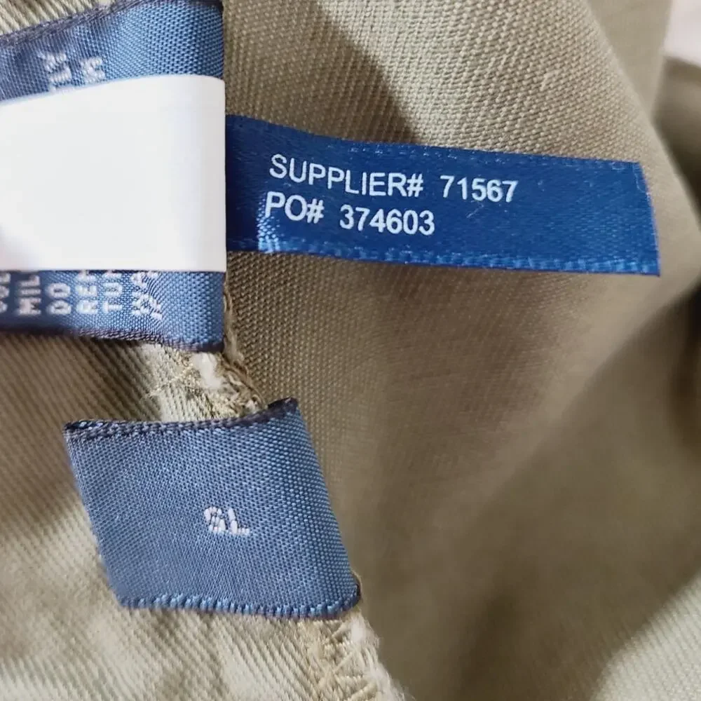 Polo Ralph Lauren Green Khaki Pants Men's Size 38/32 PRE-OWNED